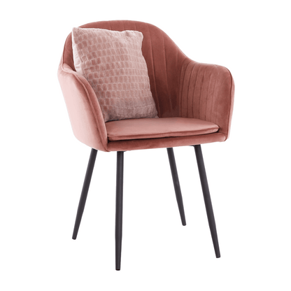 Fotoliu de design, catifea Velvet roz maroniu, ZIRKON