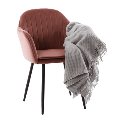 Fotoliu de design, catifea Velvet roz maroniu, ZIRKON