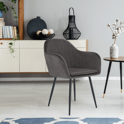 Fotoliu de design, ţesătură catifea gri, ZIRKON