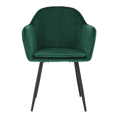 Fotoliu de design, catifea Velvet smarald, ZIRKON