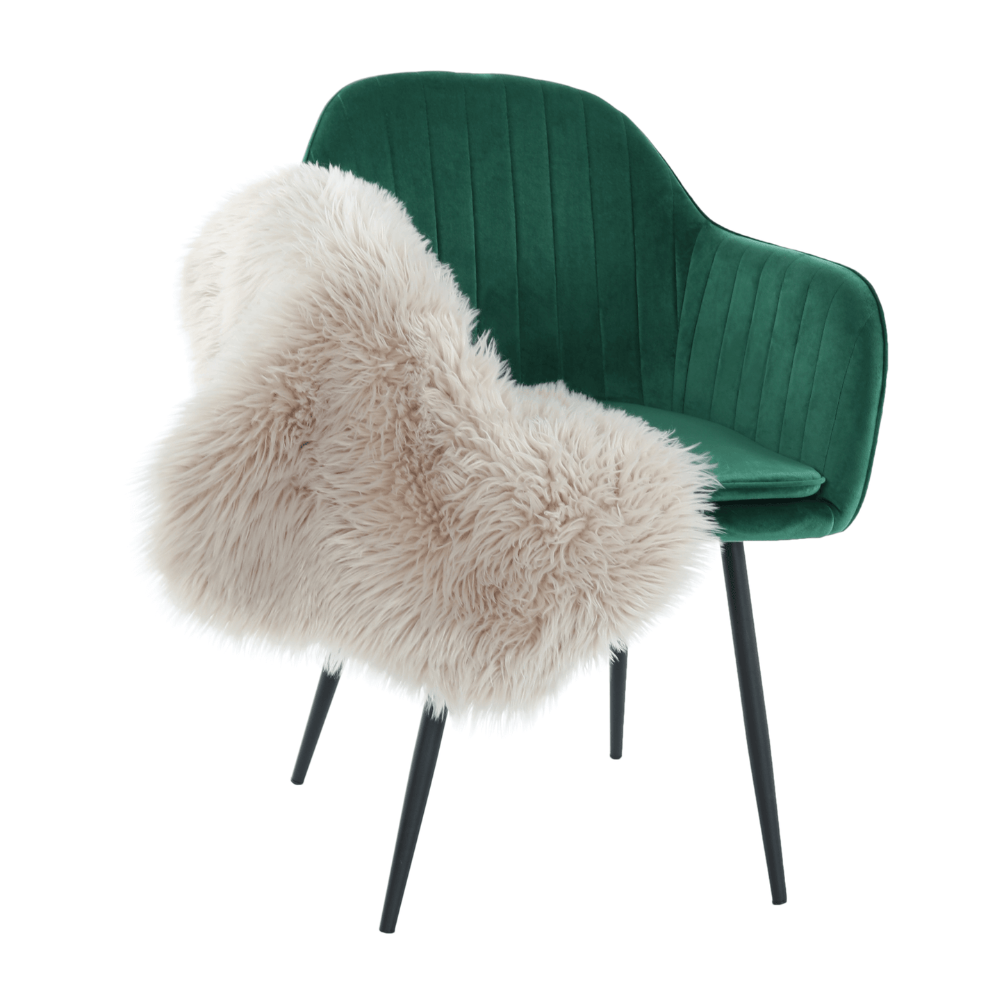 Fotoliu de design, catifea Velvet smarald, ZIRKON