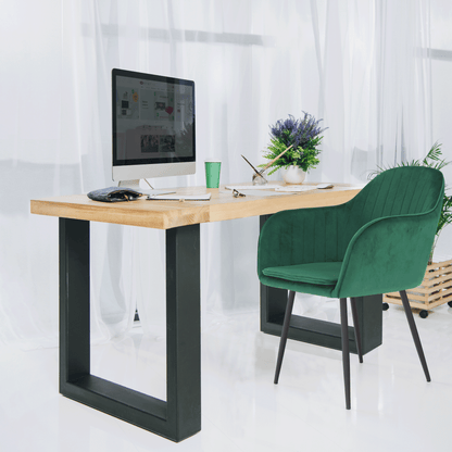 Fotoliu de design, catifea Velvet smarald, ZIRKON