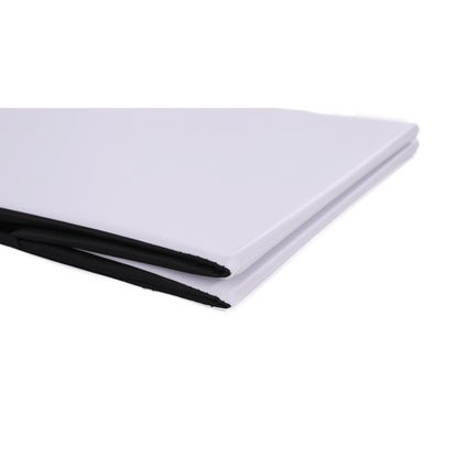 Taburet pliabil, piele eco alb, ZAMIRA