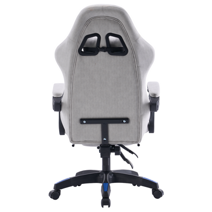 Scaun de birou/gaming, gri/albastru, ZODIA