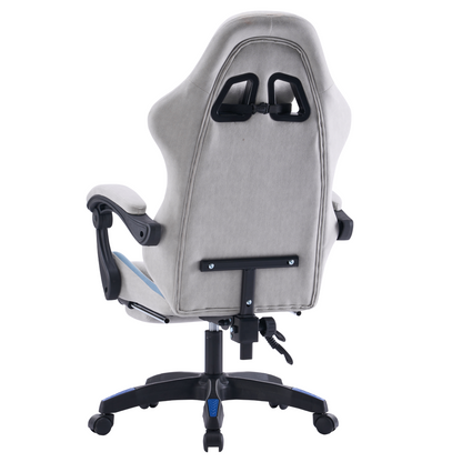 Scaun de birou/gaming, gri/albastru, ZODIA