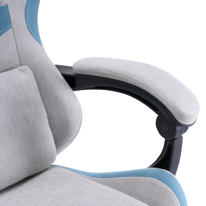 Scaun de birou/gaming, gri/albastru, ZODIA