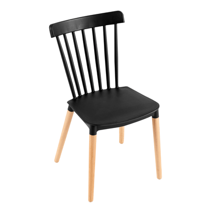 Scaun dining, negru / fag, ZOSIMA