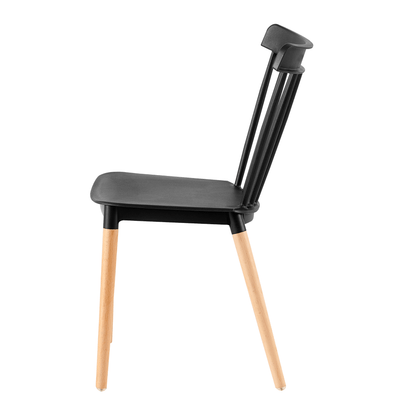 Scaun dining, negru / fag, ZOSIMA